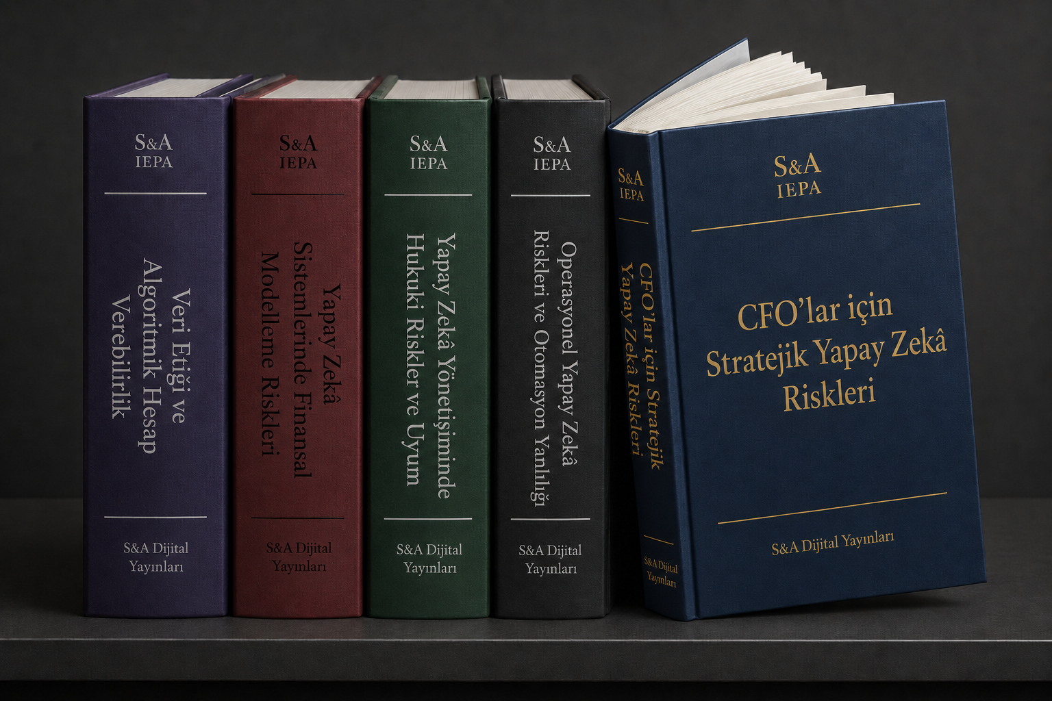 S&A IEPA CFO AI Risk Series beş ciltlik kitap serisi